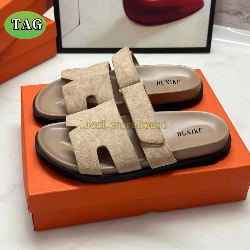 Designer Sandals women slides slippers chypres leather slipper Suede sliders men womens shoes platform slide Summer flat_voghion.com