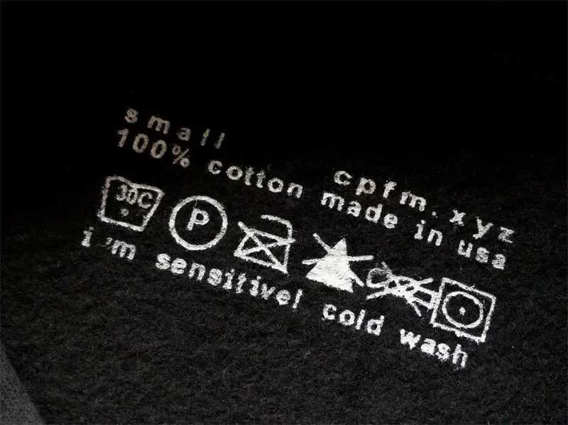 Sweat à capuche style vintage CPFM « Ye Must Be Born Again » pour homme et femme XJ250530_voghion.com