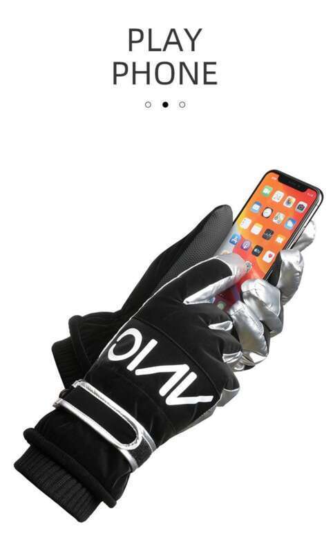 【 23000 People Collection 】 Skiing Gloves For Men, Handsome Plush, Thick Windproof Waterproof, Adult Cold Proof And Warm_voghion.com