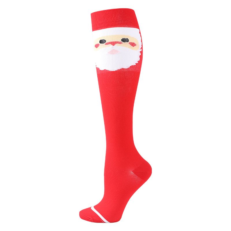 Weihnachtssport Schöne Beine, Wadenstrümpfe, elastische Socken, Kompressionsstrümpfe für Herren und Damen_voghion.com