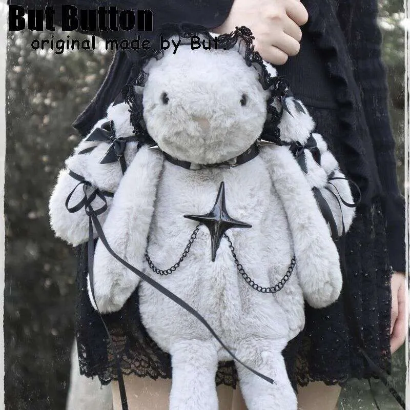 Same Style As Blogger Haruku Women Y2k Girl Halloween Gift Tote Punk Handbag Gothic Lolita Bunny Rabbit Cosplay Props_voghion.com