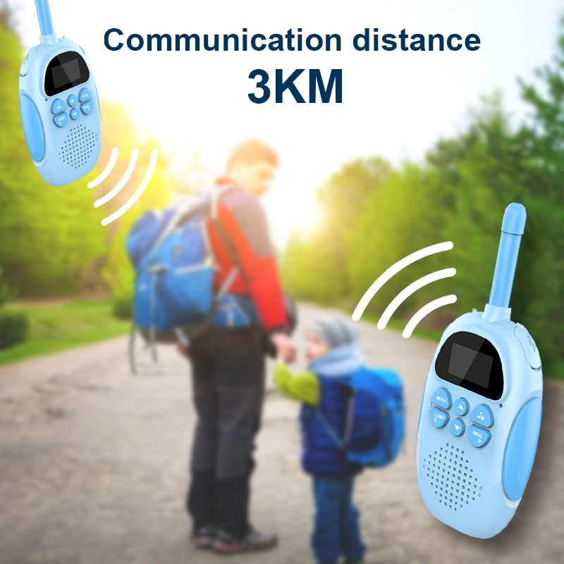 2 stk. walkie-talkie til børn, trådløs 3 km opkald, USB-opladning til udendørs forældre-barn interaktivt legetøj_voghion.com