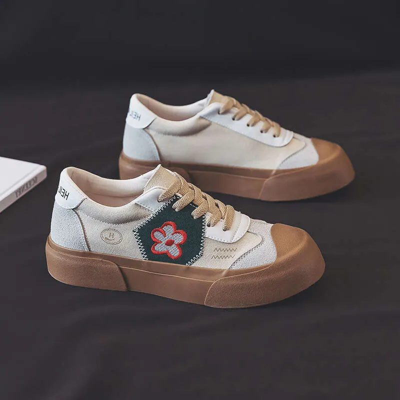 Mode Duitse Sneakers Vrouwen Dikke Zool Niche wer Borduurbord Schoenen ss maat_voghion.com