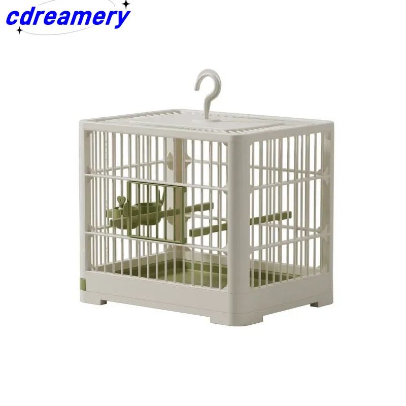 Portable Bird Container Bird Travel Carrier Bird Cage With Handle Large Space Breathable Foldable_voghion.com