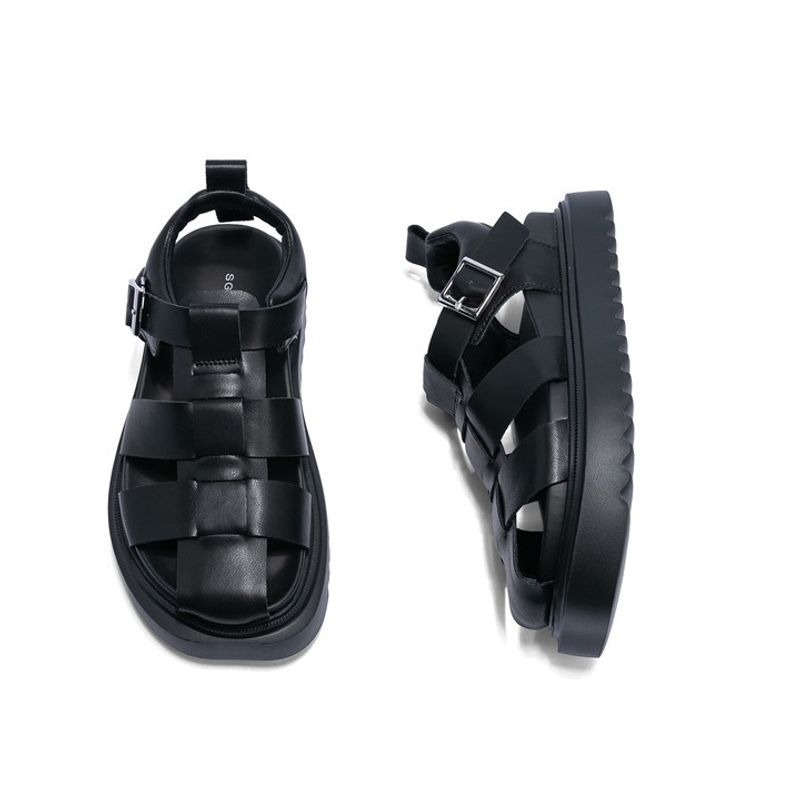 SGIRL TWTW Recommends 2024 Summer Roman Casual Shoes With Thick Toe Caps, High-End Feel, Beach Pi Sandals For Women_voghion.com