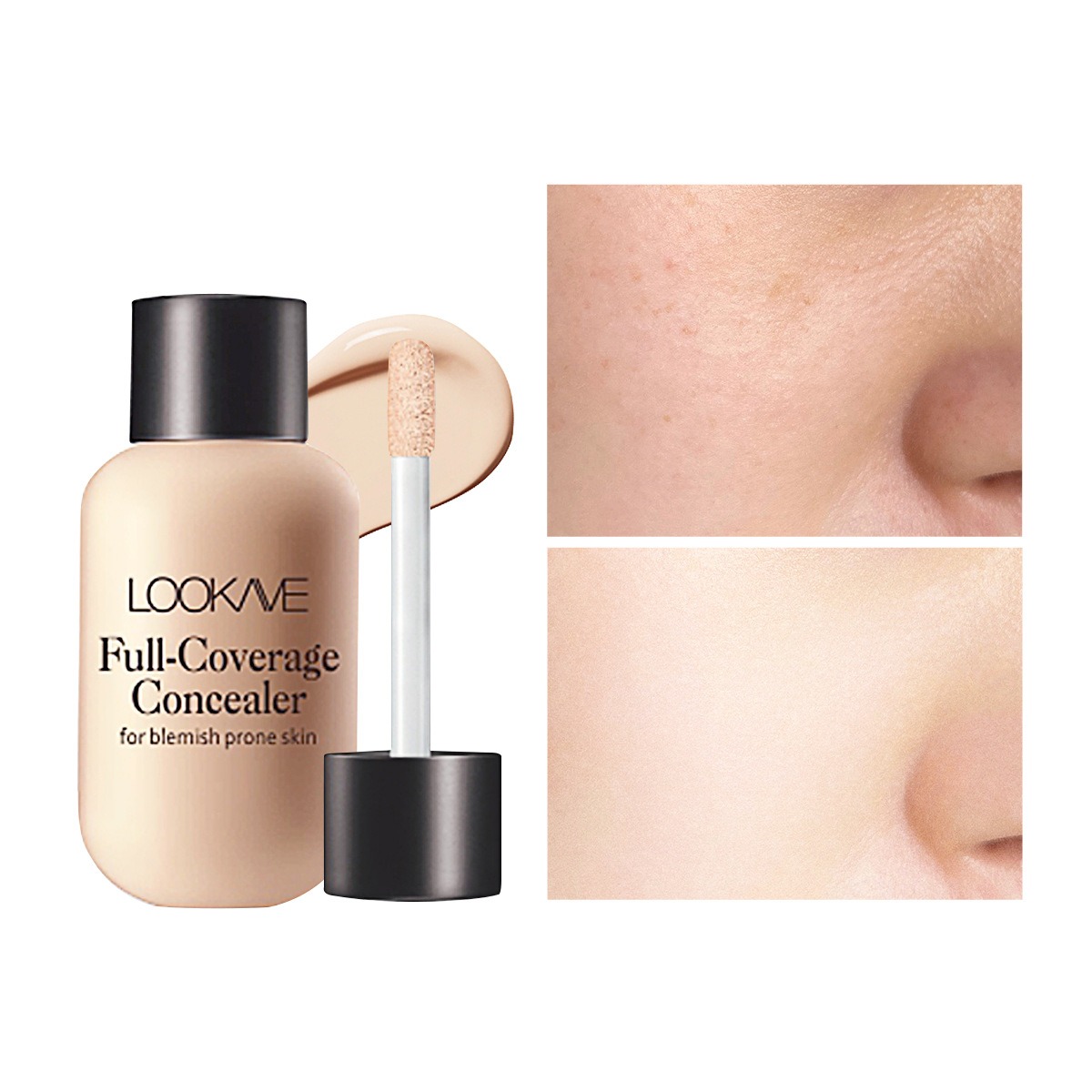 Matte Liquid Concealer Foundation Cream Makeup Waterproof Lasting Full Coverage Acne Spot Scars Dark Circles Face Base_voghion.com
