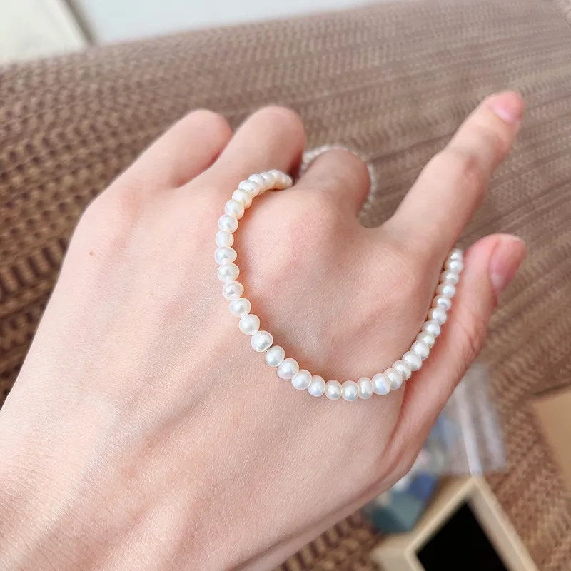 Ketten Echte Natürliche Perlenkette Frauen Sier Barock Kragenkette Weiblicher Schmuck Mädchen Party Geschenk Bankett_voghion.com