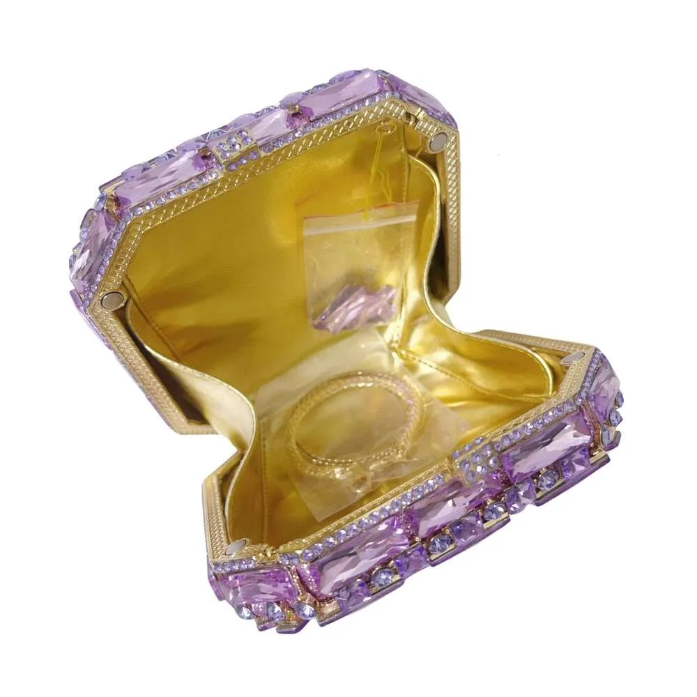 Women's Clutch Bag With Stones For Evening Banquet And Wedding_voghion.com
