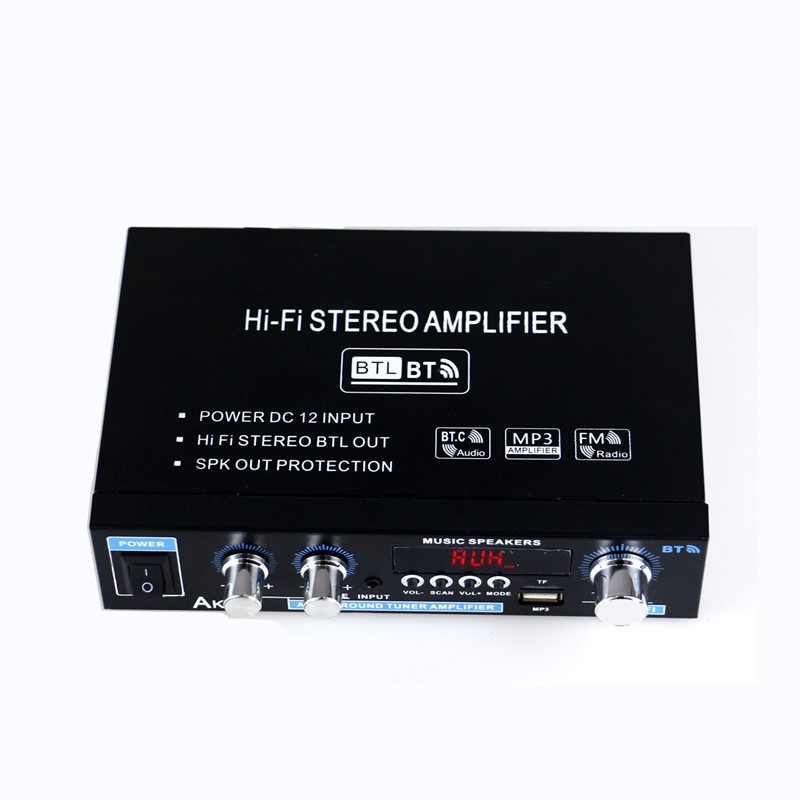 Woopker AK35 800W digitala hemförstärkare 100-240V 12V basljud Bluetooth-förstärkare HiFi FM subwooferhögtalare_voghion.com