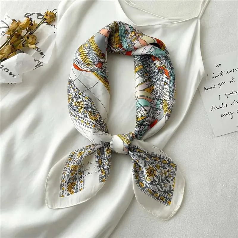 2025 Seidenschal Print Kopftuch Katze Haar Wrap Halstuch Weibliche Satin Quadrat Schal Für Frauen Stirnband Foulard Hijab_voghion.com
