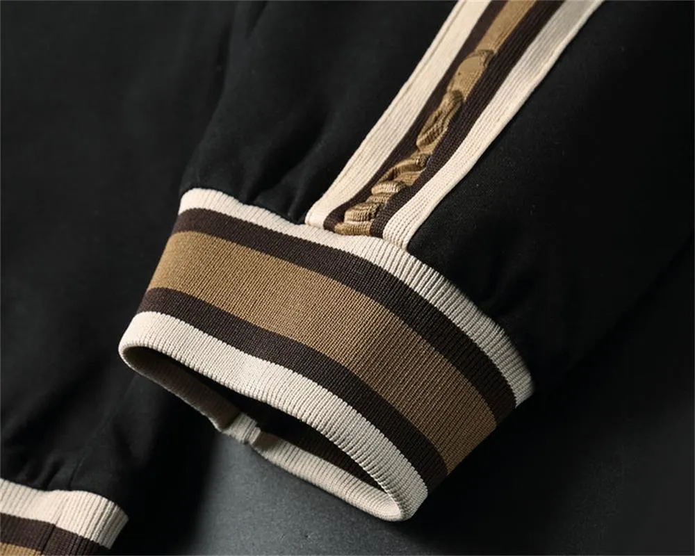 Set de două piese pentru bărbați, cardigan, hanorac, la modă de toamnă-iarnă, sport și agrement, nou_voghion.com