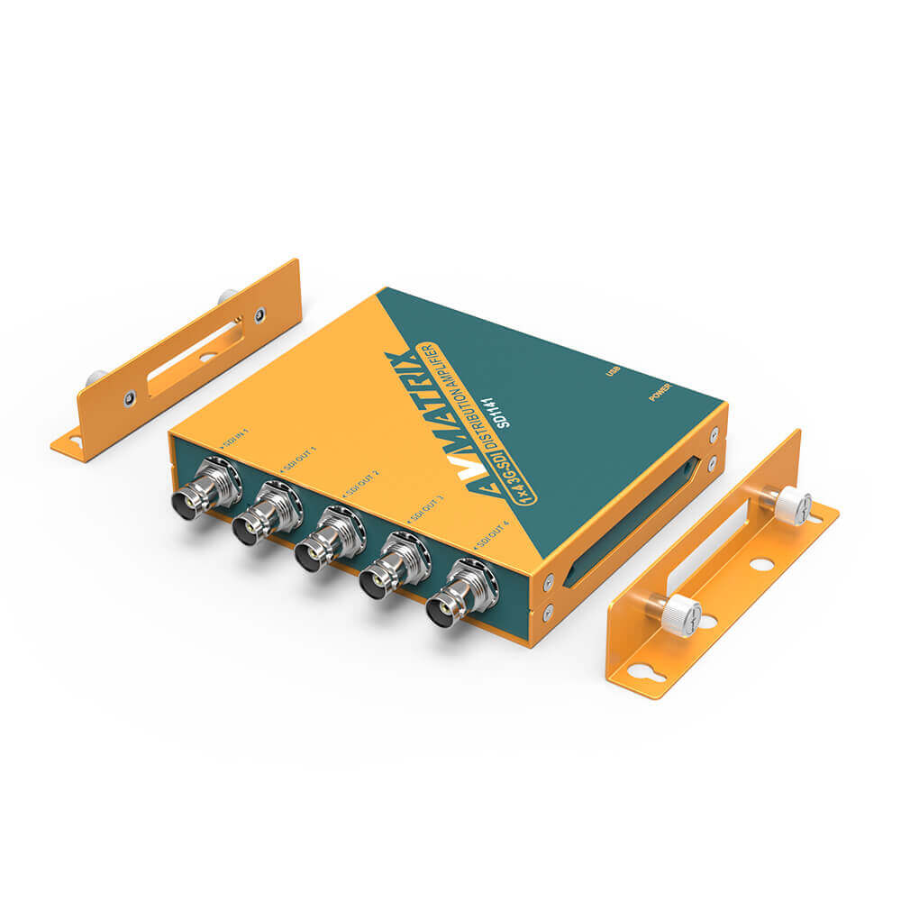 AVMATRIX SD1141 SC2030 1*4 3G HD-SDI/HD-SDI/SDI Amplificador de Distribuição Vídeo SDI Splitter com Adaptador suporte DVB-ASI Sinal_voghion.com