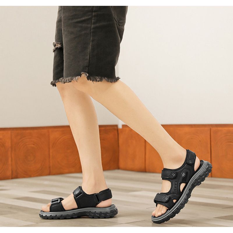 Nové pánské sandály s měkkou podrážkou, letní trendy, volnočasové, mládežnické, korejské, protiskluzové, plážové boty, dvoudílné nošení_voghion.com