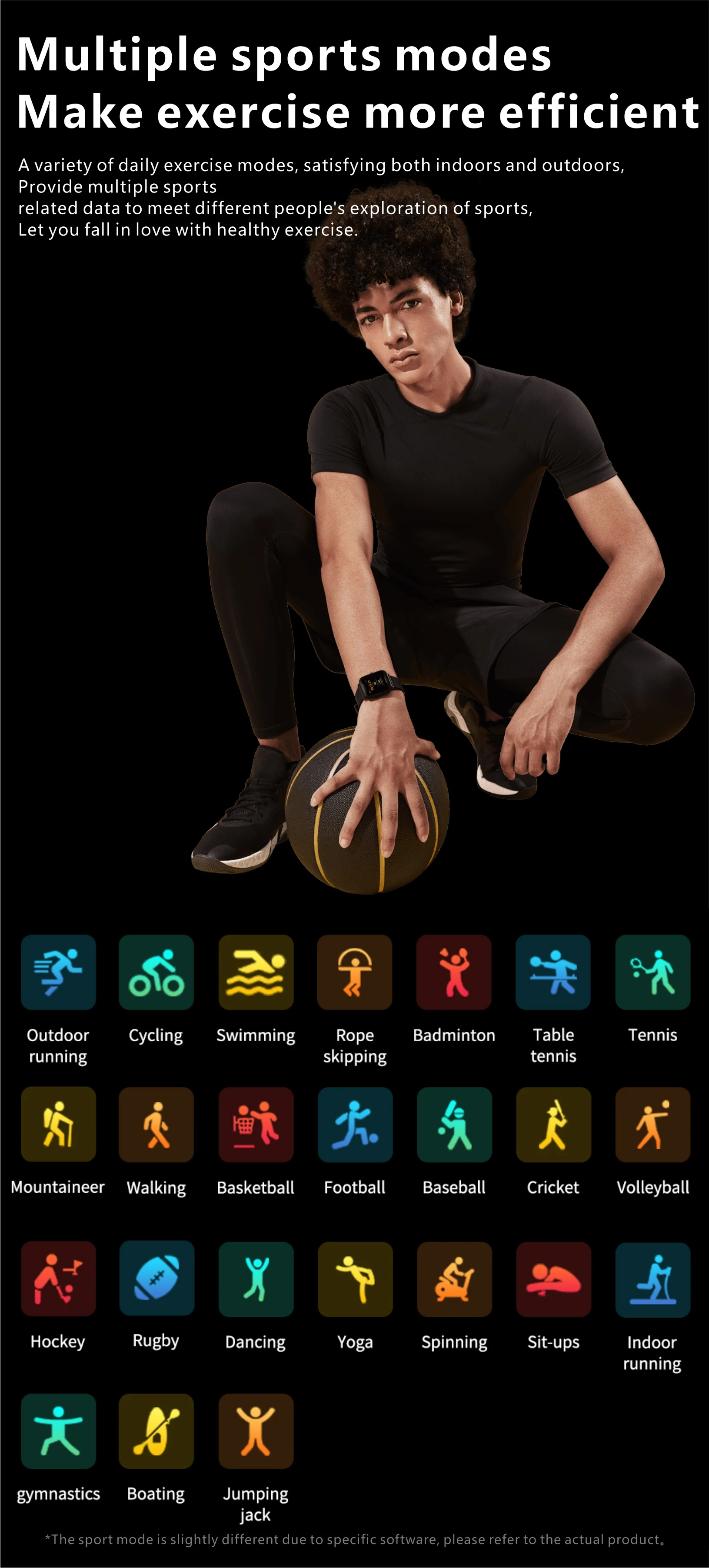 SmartWatch, Fitness Tracker with 24 Sports Modes, Monitor Step Calorie Counter, 1.7" Touch screen Smartwatch Fitness Watch for Android iPhone_voghion.com
