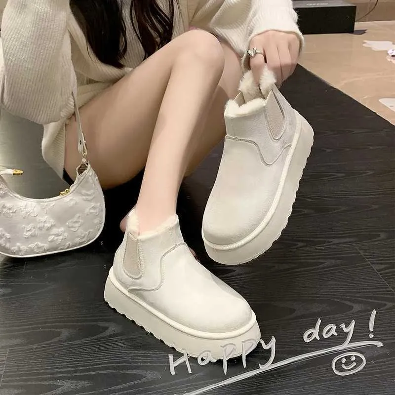 Neue Winter-Schneestiefel aus verdicktem Plüsch, warm, einfach und vielseitig, bequeme Baumwollschuhe M241005_voghion.com