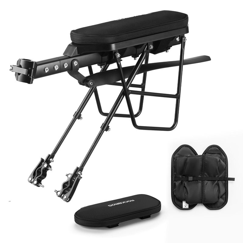 ROCKBROS Uchwyt rowerowy na bagażnik szybkozamykacz z błotnikiem regulowany aluminiowy MTB_voghion.com