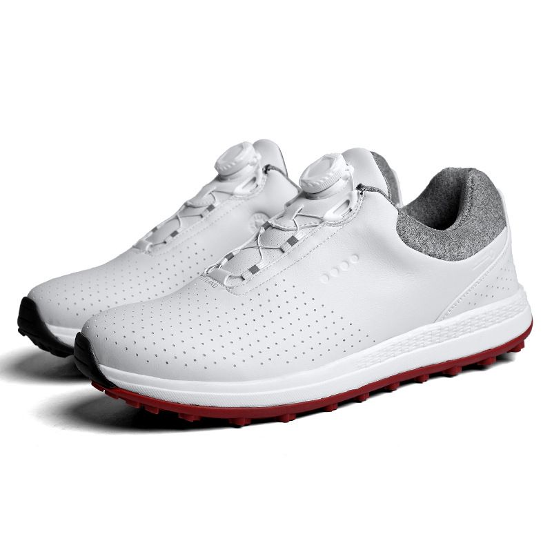 Chaussures professionnelles pour hommes Nouvelles baskets d'entraînement de golf sans crampons à boucle pivotante Taille L_voghion.com