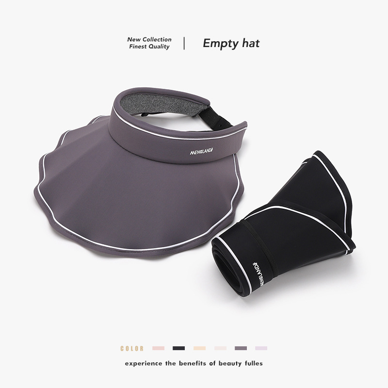 Summer Fashion UV Protection Foldable Empty Top Hat Women's Outdoor Cycling Tourism Student Sun Protection Hat_voghion.com