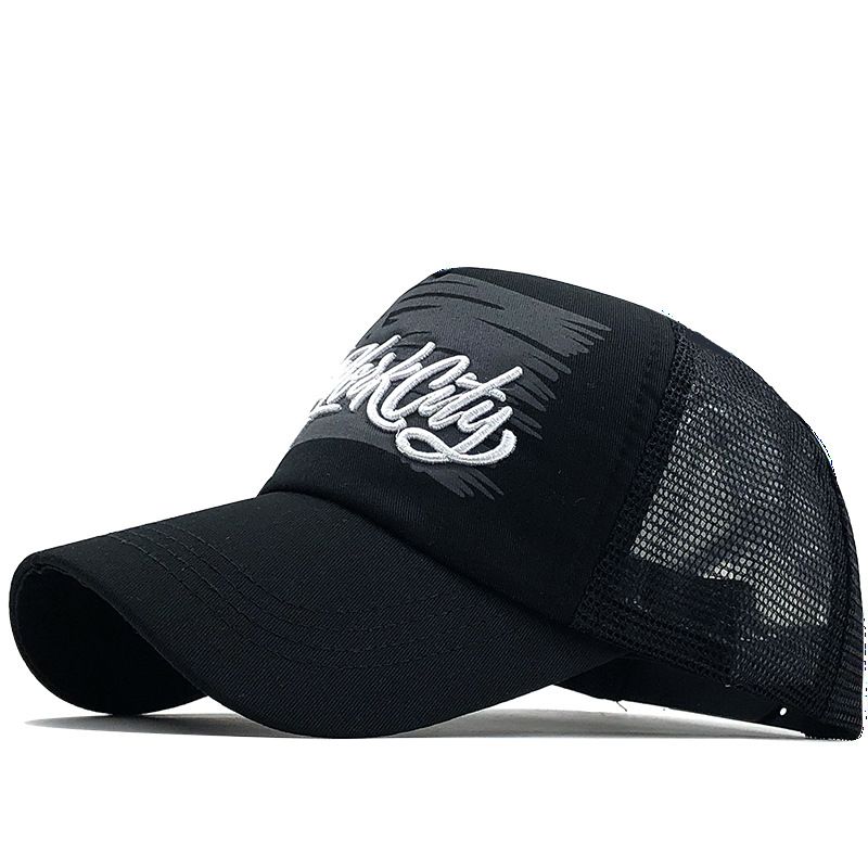 Unisex gewaschene Baumwolle Welle bestickt Welle Baseball machen alte Ente Kappe Frühling Sommer Outdoor Hut für Damen_voghion.com