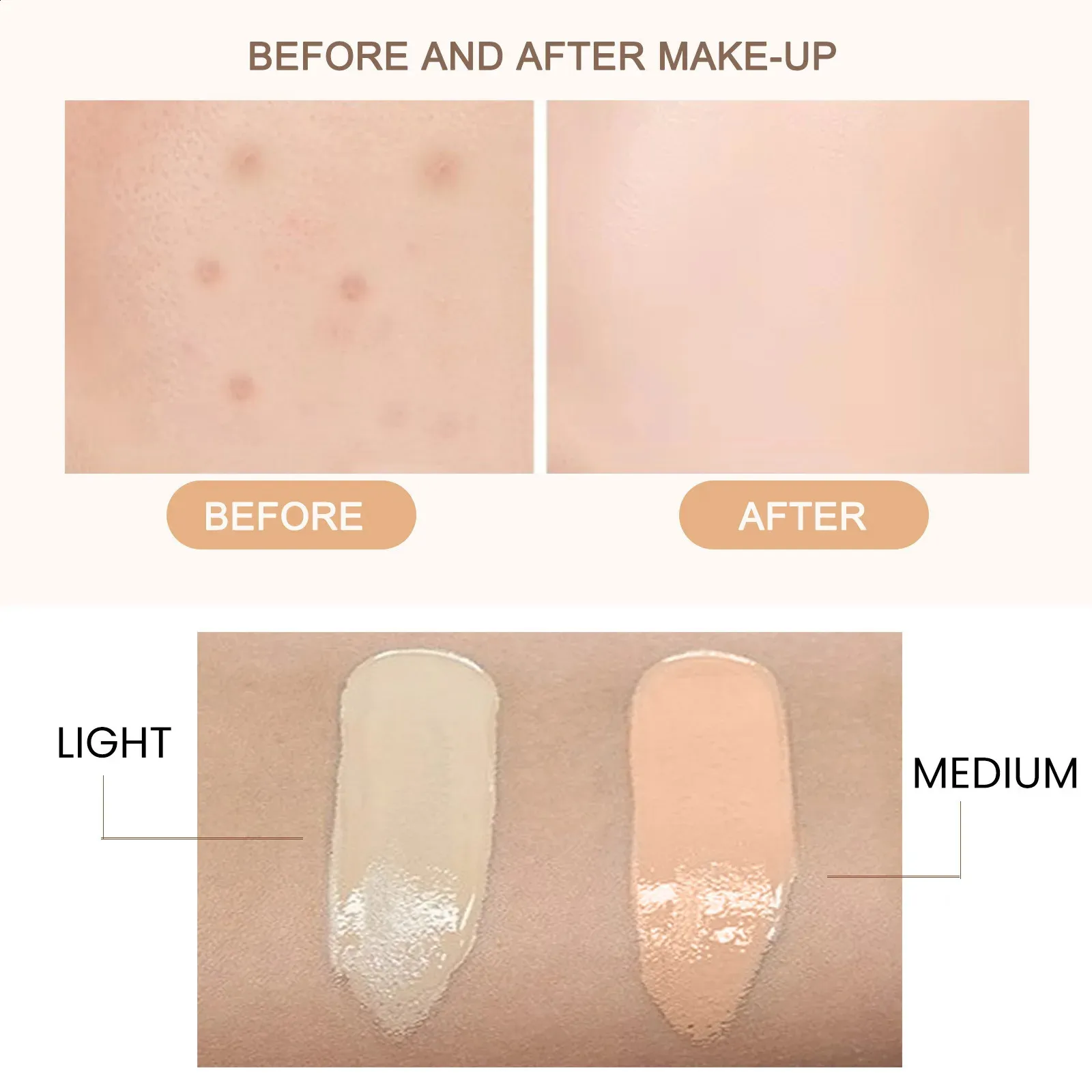 30ML CC natural concealer liquid waterproof durable isolation BB cream bright oil control foundation makeup 240829_voghion.com