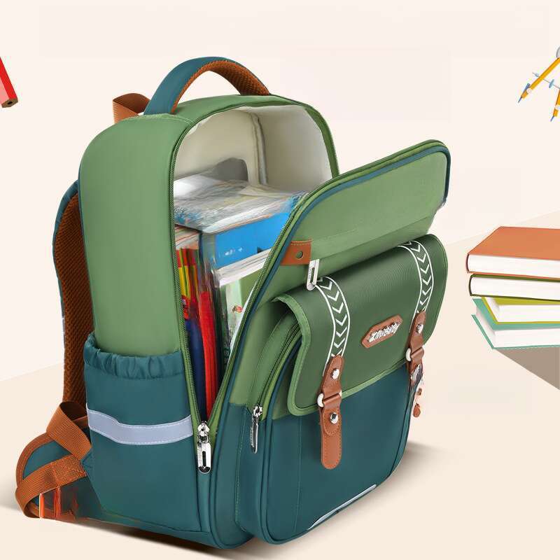 Sesame Baby's New Elementary School For Boys And Girls In Grades 1-6 Through 9, Large Capacity Children's Book Bag,_voghion.com