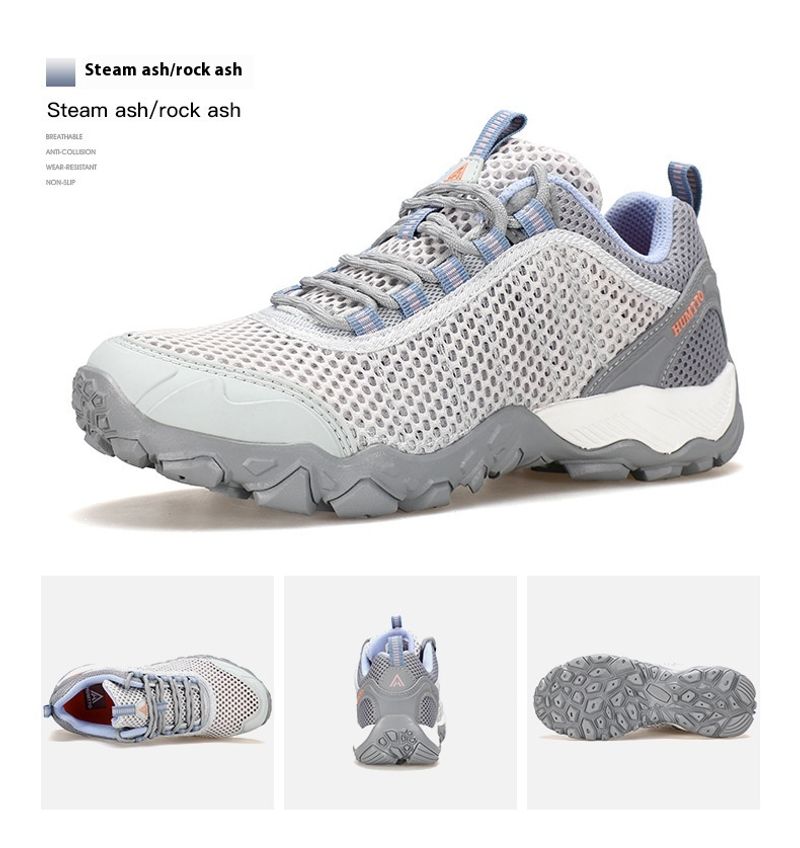 Scarpe da trekking da arrampicata ammortizzanti da campo per esterni da donna, resistenti all'usura, in rete traspirante_voghion.com