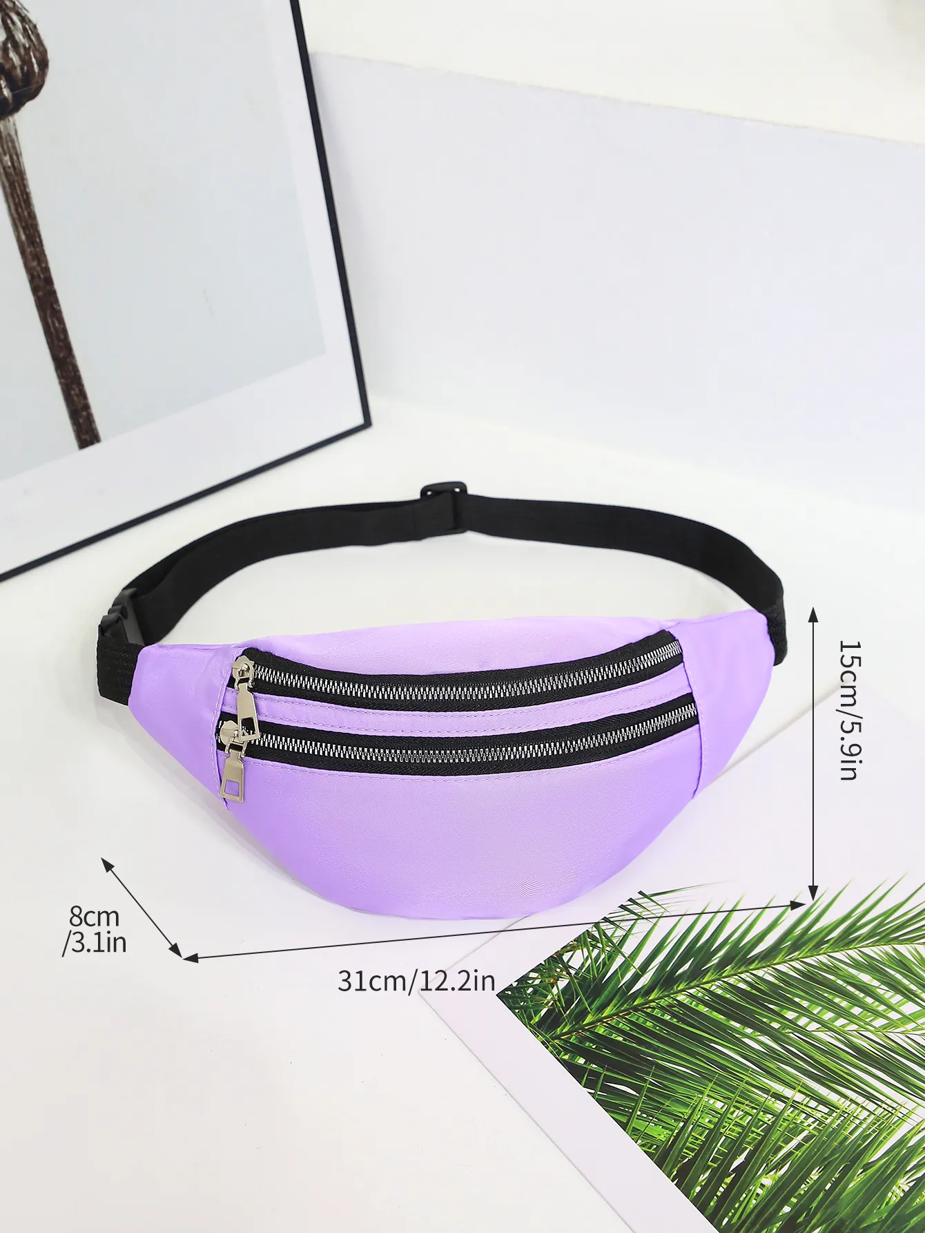 Waist Pack Wallet Purse Casual Large Phone Belt Pouch Women Travel Motorcycle Fanny Banana Bag Hip_voghion.com
