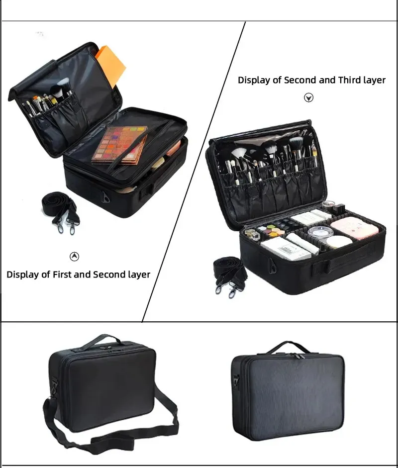 Upgrade-Kosmetiktasche mit großer Kapazität -selg Professioneller Reise-Make-up-Koffer für Frauen 240723_voghion.com