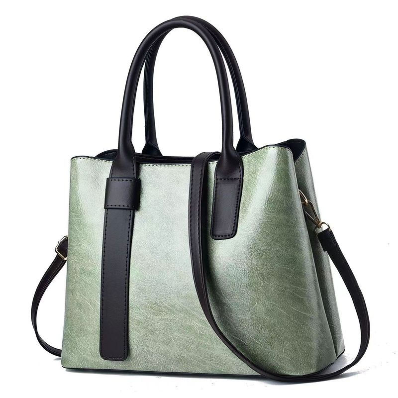 Textured handbag European and American classic large-capacity shoulder messenger women's bag_voghion.com