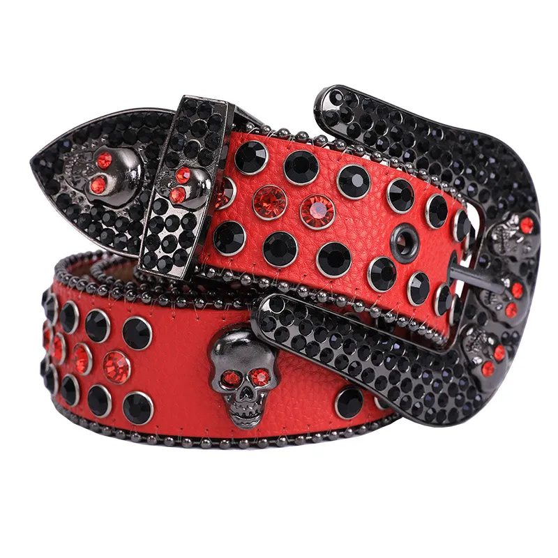 Strass BB Gürtel Damen Bling Ledergürtel Herren Taille Ceinture Blau Weiß Weich Schwarz Mode Designer Gürtel Vintage_voghion.com