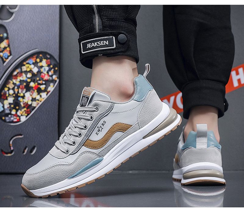 Men's summer new breathable plate men's trend with height increase sports casual running tide shoes_voghion.com
