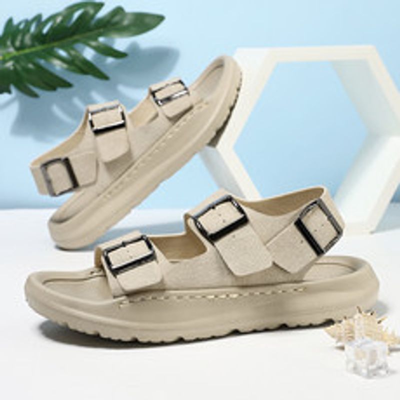 Nye herresandaler til sommer og fritidssko, strandsko, store størrelser_voghion.com