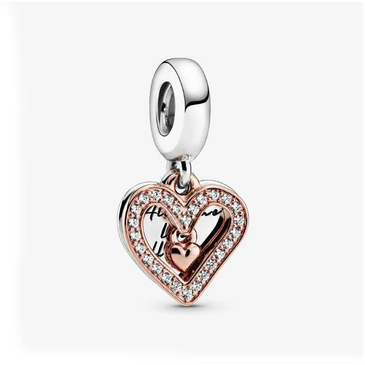 Brățări DIY din argint sterlin S, coliere, pandantiv, farmece, inimă, stea, dragoste, designer de bijuterii, accesorii_voghion.com