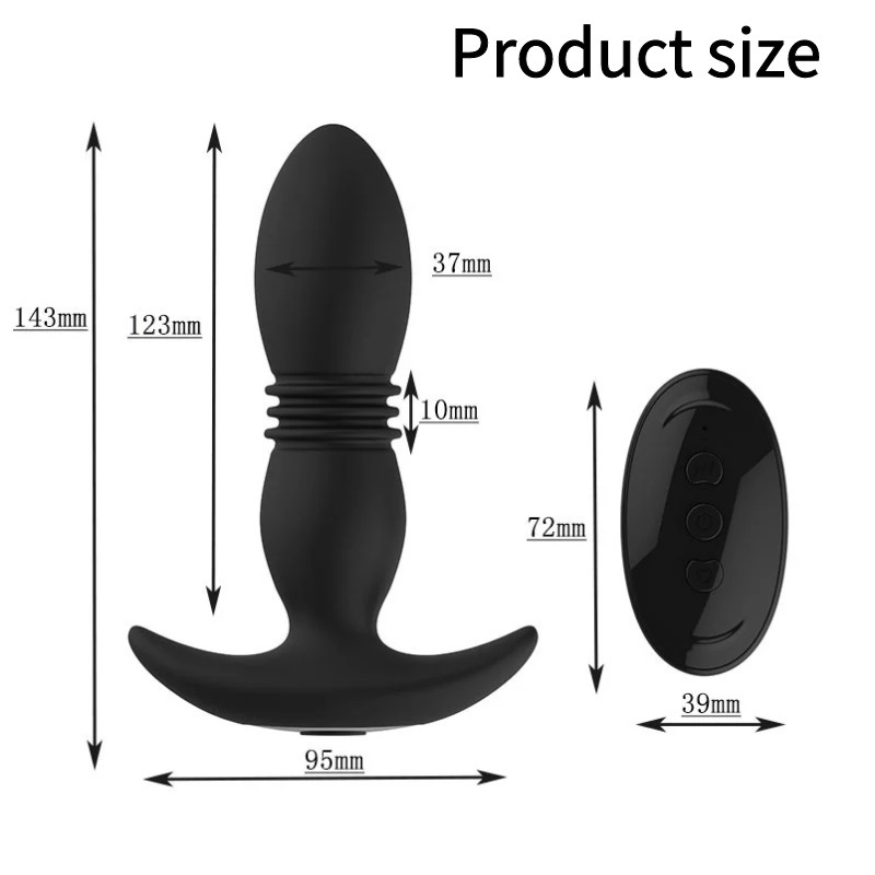 Giocattolo maschile in silicone impermeabile per massaggio alla prostata, vibratore anale per uomini, giocattoli sessuali gay_voghion.com