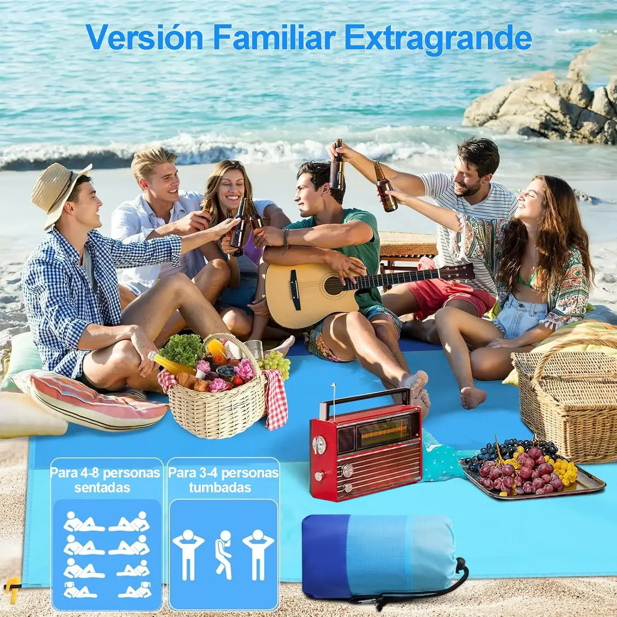 Wasserdichte Tragbare Picknick- Und Strandmatte Für Draußen_voghion.com