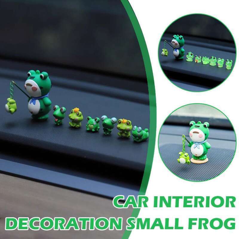 Car Interior Accessories, Small Frogs, Mounted Central Control De, Computer Display Screen Figurine, Cute Car_voghion.com