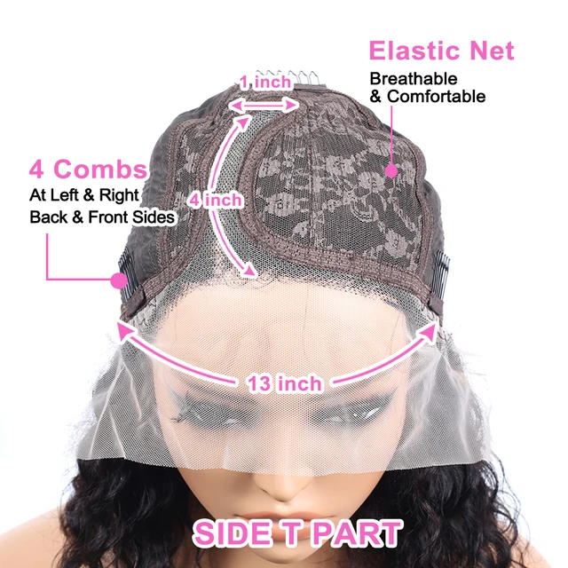 hot selling 13x4 Short Brazilian Straight Wig 4x4 Bob Human Hair for Black Women Pre Plucked Remy Lace Front Wigs_voghion.com