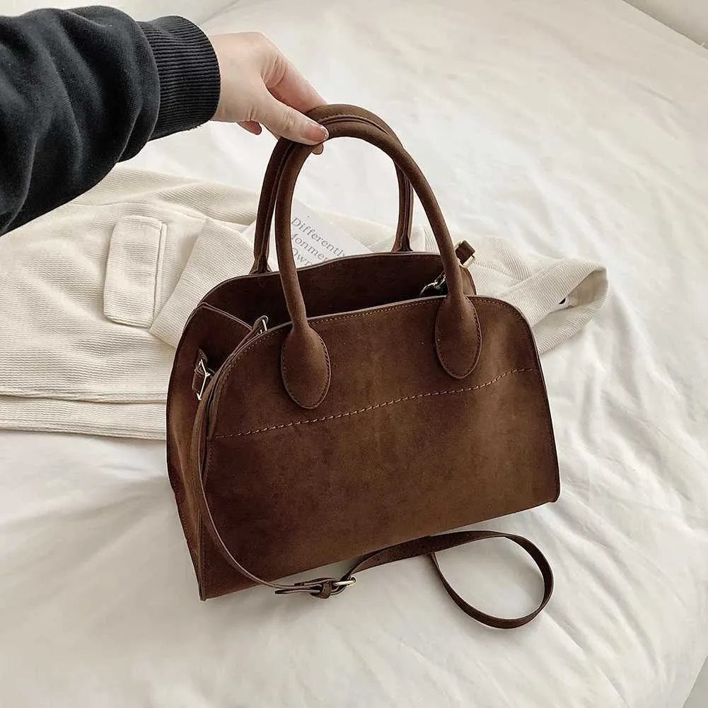 Damen Wildleder Schulter Stilvolle Crossbody Trendy Tragetasche Mode Designer Taschen Top-griff Satchel Ba241216_voghion.com