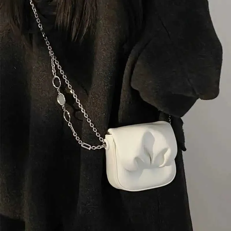Cloud Crossbody Bag For Women Pleated Shoulder Bag With Chain_voghion.com