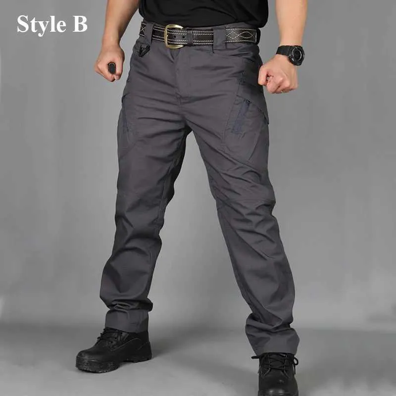 Militär Taktesch Cargo Männer Arméi Trainingshosen Multi-Täsch Verschleißbeständeg Waasserdicht Hosen Männer Wanderhosen Casual Hosen_voghion.com