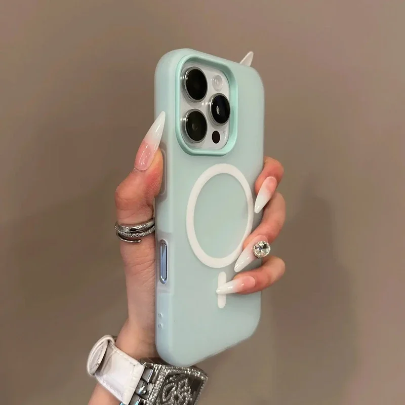 Magnetic Phone Case For Iphone With Magsafe Wireless Charging_voghion.com