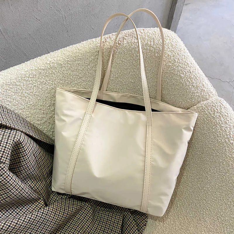 Saco tote de oxford para mulher bolsa grande para compras_voghion.com