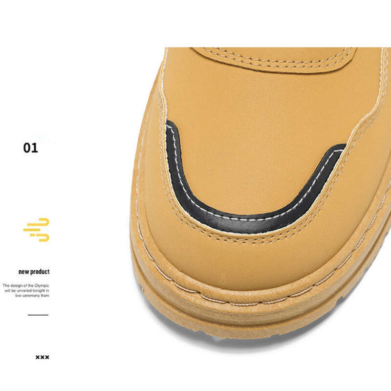 Martin Hierscht High Top Aarbechtskleeder am britesche Stil Grouss Giel Männer Trend Villsäiteg Déck Sohlen Kuerz Stiwwelen Trend Schong_voghion.com