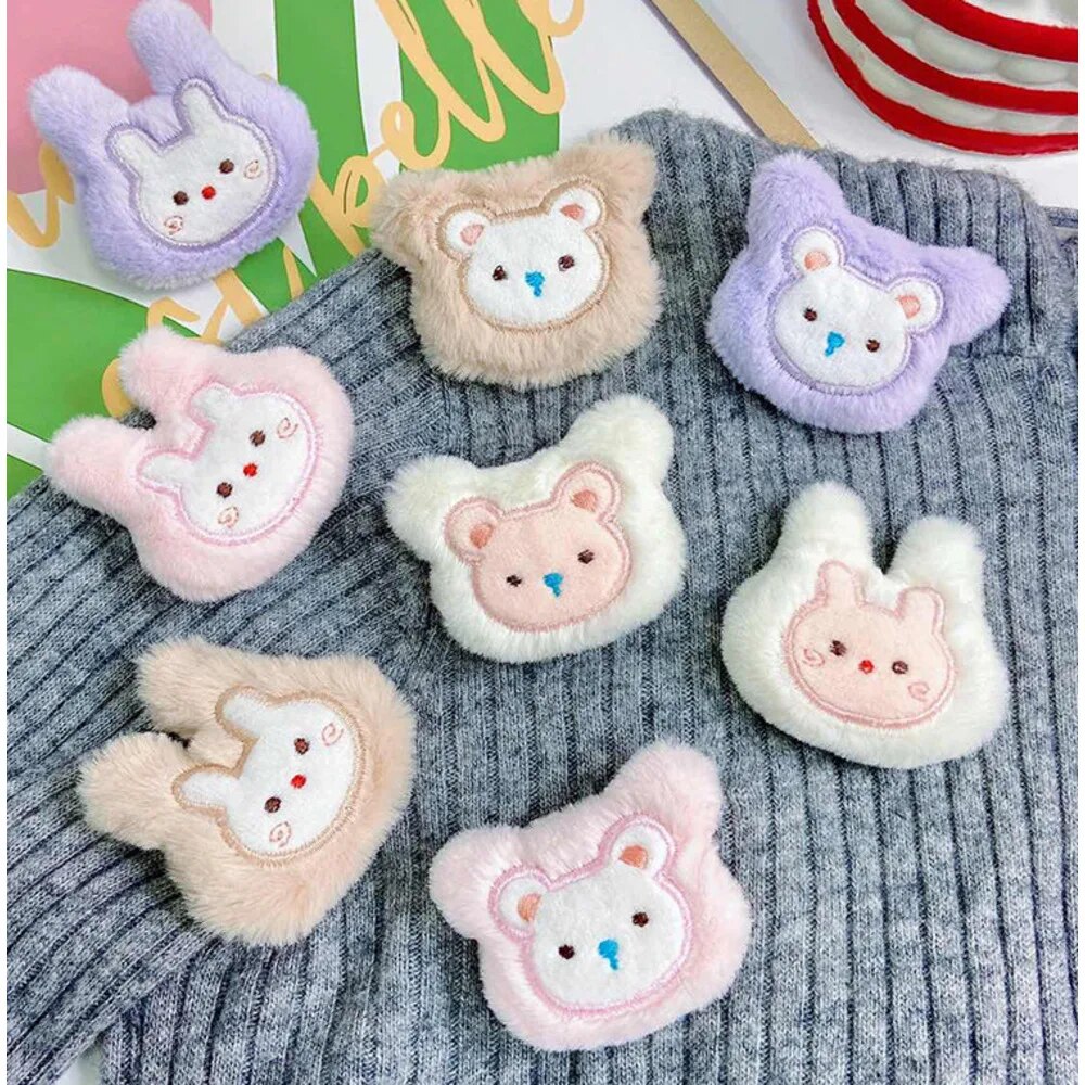 New plush brooch cute cartoon doll pendant girl's handbag jewelry DIY clothing accessories_voghion.com