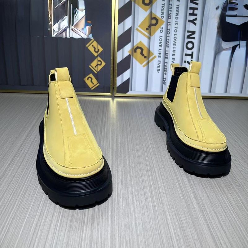 Herbst Neuankömmg Mode lässig britischen Stil Designer Motorrads tiefel bequeme hoge Winter warm Herren schuhe_voghion.com