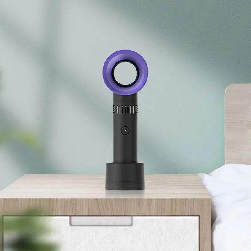 Premium Bladeless Handheld Fan - 3 Speeds USB Travel & Office_voghion.com