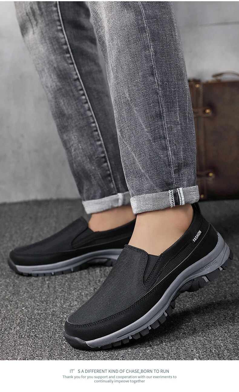 Summer Men's Lightweight Breathable Slip-on Walking Loafers_voghion.com