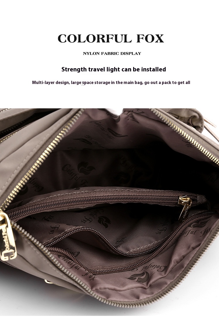 Borsa a tracolla donna multitasche grande borsa a spalla in nylon_voghion.com