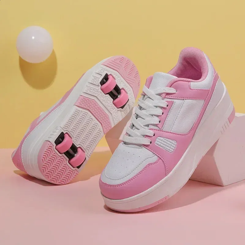 Mode Rullskridskor Skor Barn Barn Fritidssport Leksak Presentspel Pojkar 4 Hjul Sneakers Flickor Stövlar Ultra Light_voghion.com