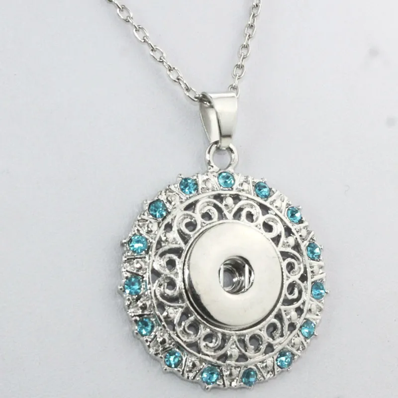 Catene Boom Life Collana Catena Libera Cristallo di Boemia 18mm Bottone a Pressione Ciondolo Orologi Donna Accessori 031106_voghion.com